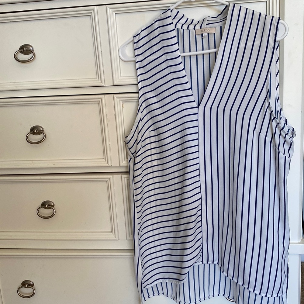 Striped Halo tank top, Size L
